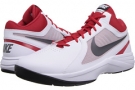 White/University Red/Black/Metallic Dark Grey Nike The Overplay VIII for Men (Size 9)