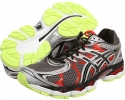 Titanium/Black/Red ASICS GEL-Nimbus 16 for Men (Size 16)