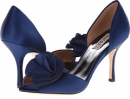 Navy Satin/Chiffon Badgley Mischka Thora for Women (Size 9.5)