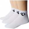 White Pearl Izumi Attack Low Sock 3 Pack for Men (Size 6)