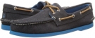 Black/Blue Sperry Top-Sider A/O 2-Eye Soft Canvas Colored Sole for Men (Size 11)