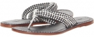 Black/White Calf/Black Vachetta Bernardo Miamiwoven for Women (Size 6)