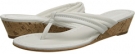 White Calf/White Calf Bernardo Miami Wedge for Women (Size 5.5)