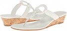 White Calf/White Calf Bernardo Matrix Wedge for Women (Size 7)