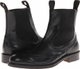 Black Massimo Matteo Double Gore Boot Wing for Men (Size 9)