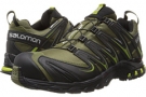 Iguana Green/Black/Seaweed Green Salomon XA PRO 3D CS WP for Men (Size 9.5)