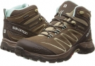 Burro/Abs Brown/Igloo Blue Salomon Ellipse Mid LTR GTX for Women (Size 8)