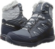 Grey Denim/Deep Blue/Cane Salomon Kaina Mid CS WP for Women (Size 6)