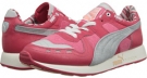 Paradise Pink/Black/Pastel Pink PUMA RS100 Canvas Wn s for Women (Size 9.5)