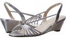 Silver Metallic Caparros Margarita for Women (Size 5.5)