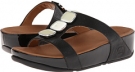 Black FitFlop Pietra II Slide for Women (Size 6)