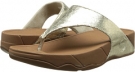 Pale Gold FitFlop Lulu Lustra for Women (Size 5)
