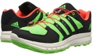 Neon Green/Black/Infrared adidas Outdoor Duramo Cross X for Men (Size 9.5)