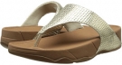 Pale Gold FitFlop Lulu Weave for Women (Size 6)