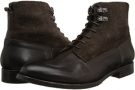 Ebony/Chocolate Alexander McQueen Washed Derby Boot for Men (Size 10)