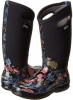 Black Multi Bogs Classic Winter Blooms Tall for Women (Size 10)