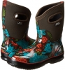 Chocolate Multi Bogs Classic Winter Blooms Mid for Women (Size 7)