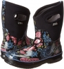Black Multi Bogs Classic Winter Blooms Mid for Women (Size 6)