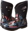 Black Multi Bogs Classic Winter Blooms Mid for Women (Size 12)