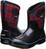 Red Multi Bogs Classic Winter Plaid Mid for Women (Size 8)