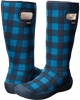 Petrol Blue/Black/Black Bogs Summit Buffalo Plaid for Women (Size 9)