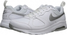 White/Wolf Grey/Metallic Silver Nike Air Max Muse Leather for Women (Size 6.5)