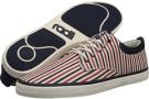 Red/Navy/Cream Stripes radii Footwear The Jack for Men (Size 15)