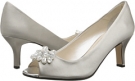 Silver Satin Caparros Marissa for Women (Size 6)