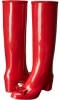 Rosso Calza PVC Salvatore Ferragamo Niper for Women (Size 6)