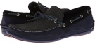 Blue Ink/Dark Silver/Nero Salvatore Ferragamo Mango Moccasin for Men (Size 10.5)