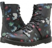 Black Floral Print Volcom Go Figure for Women (Size 8.5)