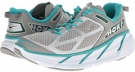 Aqua/Grey/White Hoka One One Clifton for Women (Size 6)