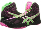 Black/Green Gecko/Knockout Pink ASICS Cael V6.0 for Men (Size 7.5)