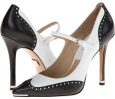 Optic White/Black Palladium Smooth Calf Michael Kors Collection Angel for Women (Size 7.5)