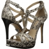 Natural Palladium Genuine Snake Michael Kors Collection Leandra for Women (Size 6)