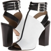 Optic White/Black Palladium Smooth Calf Michael Kors Collection Phaedra for Women (Size 9.5)