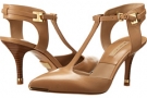 Toffee 18K Smooth Calf Michael Kors Collection Silvia for Women (Size 9.5)