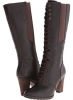 Brown Timberland Earthkeepers Stratham Heights Tall Lace Waterproof Boot for Women (Size 6.5)