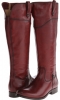 Burnt Red Smooth Vintage Leather Frye Melissa Tab Tall for Women (Size 9)