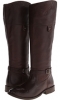 Dark Brown Soft Vintage Leather Frye Shirley Rivet Tall for Women (Size 9)