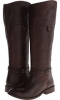 Dark Brown Soft Vintage Leather Frye Shirley Rivet Tall for Women (Size 5.5)