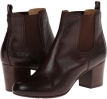 Dark Brown Soft Vintage Leather Frye Stella Chelsea Short for Women (Size 9)