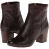 Dark Brown Soft Vintage Leather Frye Stella Zip Short for Women (Size 11)