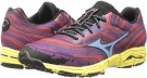 Chinese Red/Alaskan Blue/Purple Passion Mizuno Wave Kazan for Women (Size 11)