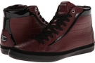 Bordeaux Just Cavalli Crocodile Print and Patent Leather Hi-Top Sneaker for Men (Size 12)