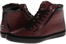 Bordeaux Just Cavalli Crocodile Print and Patent Leather Hi-Top Sneaker for Men (Size 7)