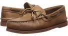 Dark Tan Leather Sperry Top-Sider A/O 1-Eye Leather for Men (Size 8)