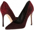 Var. Dark Rubin Suede/Strass Sergio Rossi Smoking for Women (Size 8)