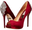 Red Satin Badgley Mischka Kiara for Women (Size 9)