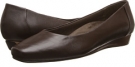 Dark Brown VIONIC with Orthaheel Technology Sonoma Low Wedge Pump for Women (Size 6)